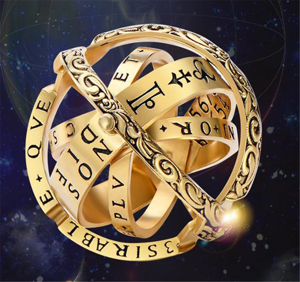 Creative Astronomical Ball Ring Complex Rotating Clamshell Astronomical Ring Universe Student Constellation Ring Jewelry
Creative Astronomical Ball Ring Complex Rotating Clamshell Astronomical Ring Universe Student Constellation Ring Jewelry