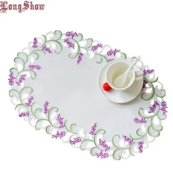 Festival Christmas Decorative Luxury Beige Satin Lavender Lilac Embroidered 30x45cm Oblong Oval Hollow-Out Cutwork Placemat
Festival Christmas Decorative Luxury Beige Satin Lavender Lilac Embroidered 30x45cm Oblong Oval Hollow-Out Cutwork Placemat