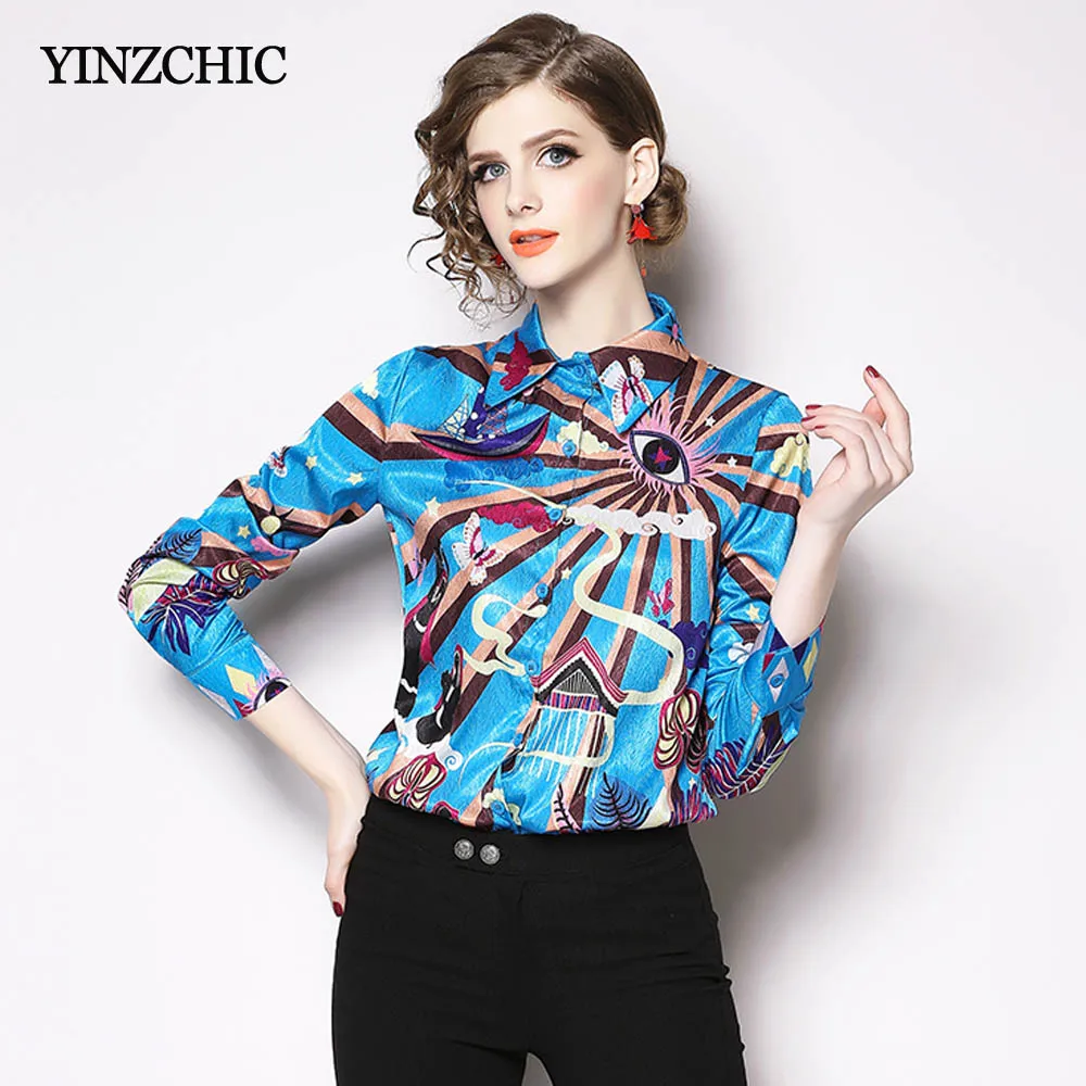 Spring New Womans Print Blouses Fashion Female Regular Blouse OL Work Shirts 2019 Printed Casual Blouses Women
Spring New Womans Print Blouses Fashion Female Regular Blouse OL Work Shirts 2019 Printed Casual Blouses Women