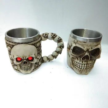 Creative Double Layer Stereo Beer mug Stainless Steel Mug Coffee Cup Resin Crafts for Halloween Party Decoration
Creative Double Layer Stereo Beer mug Stainless Steel Mug Coffee Cup Resin Crafts for Halloween Party Decoration