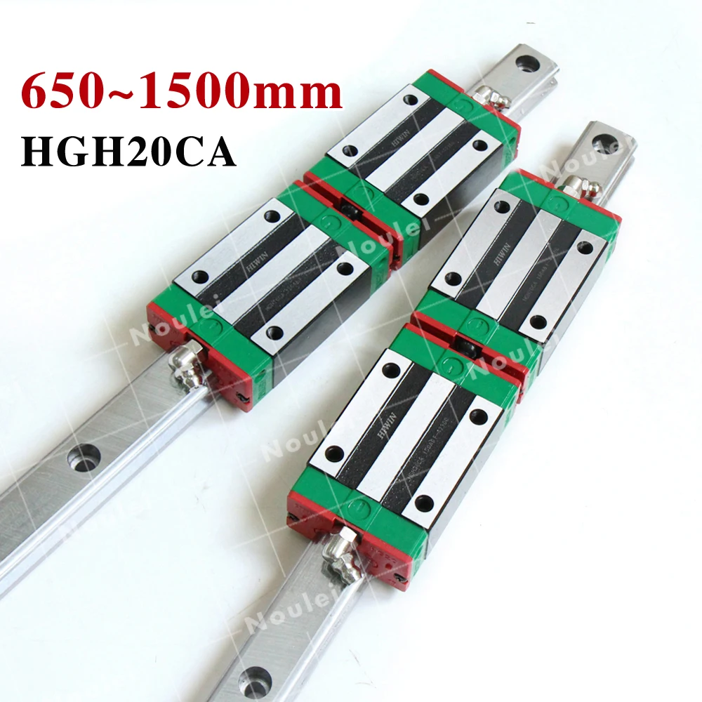 20mm HIWIN HGR20 Linear Rail, 2pcs HGH20 600mm 650mm Guides +4pcs HGH20CA Blocks set for CNC
20mm HIWIN HGR20 Linear Rail, 2pcs HGH20 600mm 650mm Guides +4pcs HGH20CA Blocks set for CNC