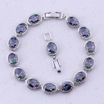 Vesplendent Rainbow Mystic Crystal Silver Color Fashion Charm Bracelets For Women Wedding Party Trendy Jewelry D0088
Vesplendent Rainbow Mystic Crystal Silver Color Fashion Charm Bracelets For Women Wedding Party Trendy Jewelry D0088