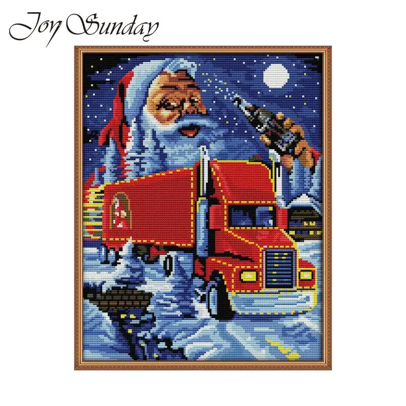 Joy Suanday Cross Stitch Patterns Cartoon Christmas Truck Counted 14CT 11CT DMC Thread Handwork Embroidery Kit Needlework Sets
Joy Suanday Cross Stitch Patterns Cartoon Christmas Truck Counted 14CT 11CT DMC Thread Handwork Embroidery Kit Needlework Sets