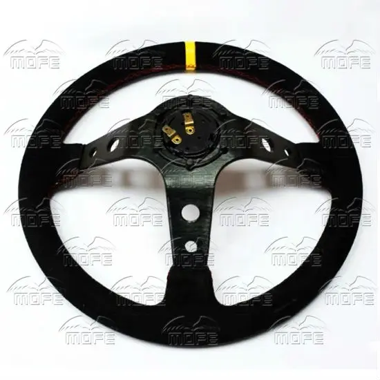 SPECIAL OFFER MOFE Racing Original Logo 350mm Deep Dish Red Stitch Suede Leather Sport Racing Car Steering Wheel
SPECIAL OFFER MOFE Racing Original Logo 350mm Deep Dish Red Stitch Suede Leather Sport Racing Car Steering Wheel