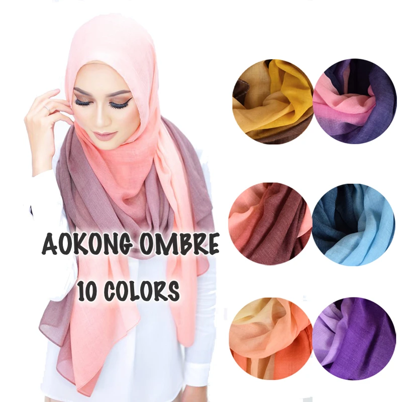 One piece mixed solid plain cotton ombre hijab scarf fashion muslim maxi soft malaysia wraps shawls viscose scarves
One piece mixed solid plain cotton ombre hijab scarf fashion muslim maxi soft malaysia wraps shawls viscose scarves