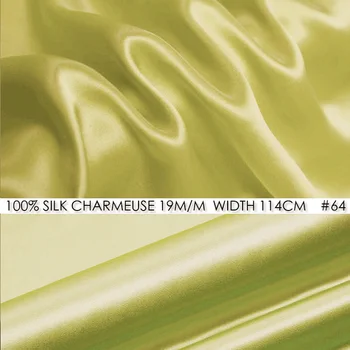 CISULI 100% SILK CHARMEUSE SATIN 114cm width 19momme Pure Mulberry Silk Fabric China Silk bodycon dress Tissu Light Yellow NO 64
CISULI 100% SILK CHARMEUSE SATIN 114cm width 19momme Pure Mulberry Silk Fabric China Silk bodycon dress Tissu Light Yellow NO 64