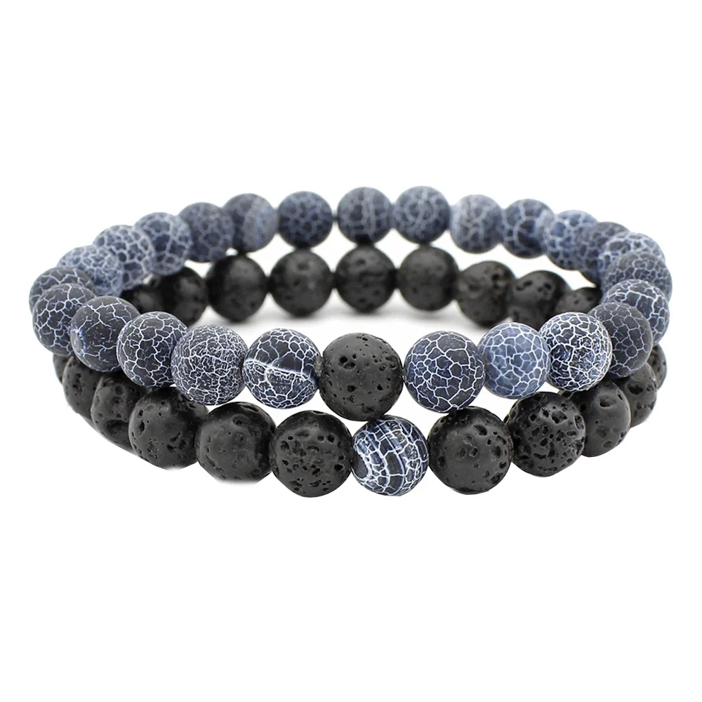 2pcs 8mm Classic Natural Stone Bracelet Men Lava Beads Braslet For Men Cool Biker Couple Braclet Pulsera Masculina Armband Gift
2pcs 8mm Classic Natural Stone Bracelet Men Lava Beads Braslet For Men Cool Biker Couple Braclet Pulsera Masculina Armband Gift