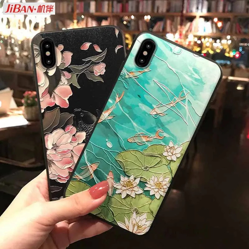 JIBAN Retro lotus koi Flower Shell Soft matte Phone Case for iphone XS XR 6S 6plus 7 8 plus oppo r15 r17 vivo x20 plus x21 Cover
JIBAN Retro lotus koi Flower Shell Soft matte Phone Case for iphone XS XR 6S 6plus 7 8 plus oppo r15 r17 vivo x20 plus x21 Cover
