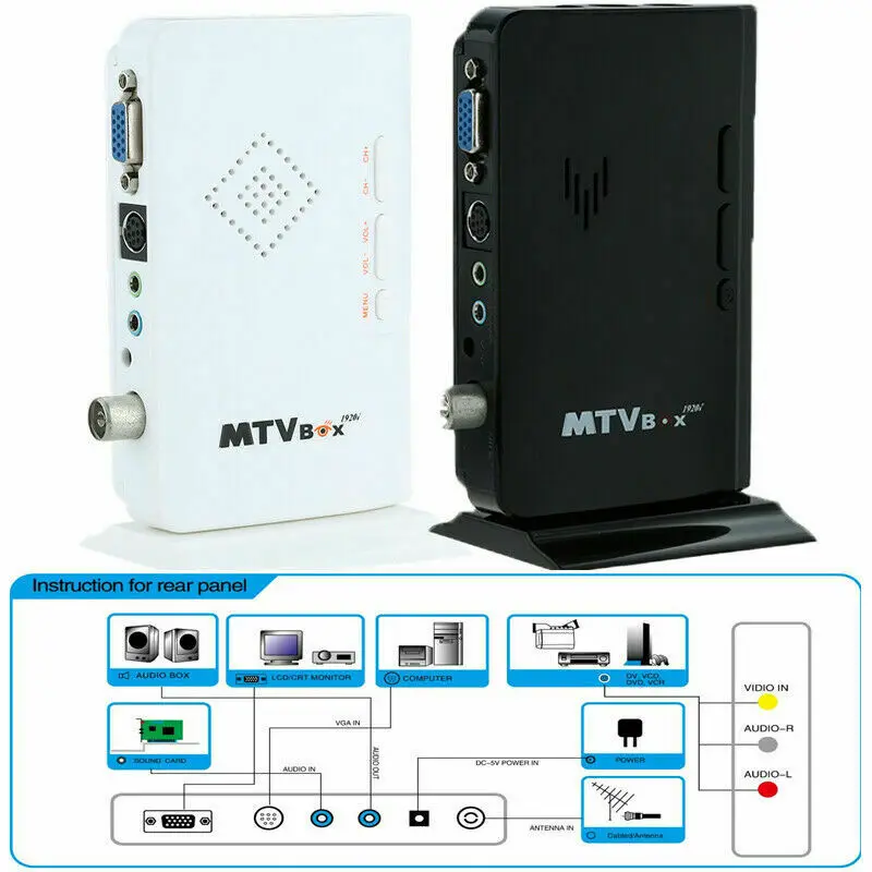 HDTV BOX HD LCD TV Tuner BOX Digital Computer monitor Analog TV Program Receiver
HDTV BOX HD LCD TV Tuner BOX Digital Computer monitor Analog TV Program Receiver