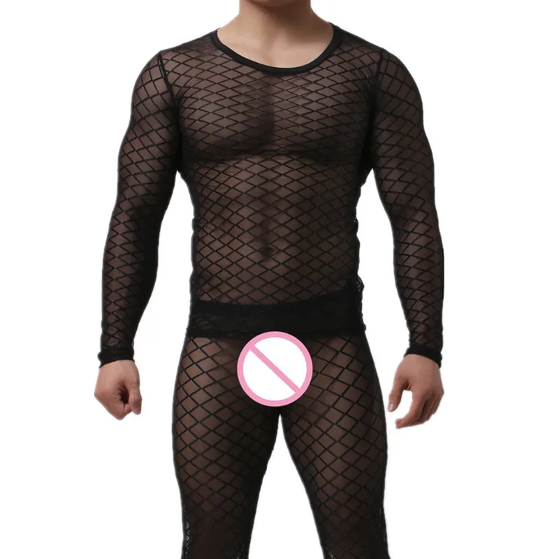 Sexy Men Undershirt Underwear Long Sleeves O-Neck Mesh Fishnet Transparent Sleepwear Nightwear Mesh Underwear Undershirts
Sexy Men Undershirt Underwear Long Sleeves O-Neck Mesh Fishnet Transparent Sleepwear Nightwear Mesh Underwear Undershirts