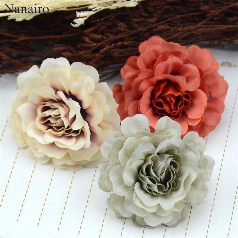 30pcs 6cm High Quality Silk Rose Artificial Flower Heads For Wedding Home Furnishings DIY Wreath Handicrafts Cheap Fake Flowers
30pcs 6cm High Quality Silk Rose Artificial Flower Heads For Wedding Home Furnishings DIY Wreath Handicrafts Cheap Fake Flowers