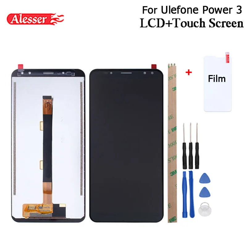 Alesser For Ulefone Power 3 LCD Display And Touch Screen+Frame Assembly Repair Parts +Tools And Tape+Film For Ulefone Power 3S
Alesser For Ulefone Power 3 LCD Display And Touch Screen+Frame Assembly Repair Parts +Tools And Tape+Film For Ulefone Power 3S