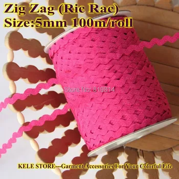 Free shipping---Zig zag Ric rac,Lace Ribbon Tape ,width 5-6mm,100m/roll,color rose hot pink,DIY accessories ,sewing accessories,
Free shipping---Zig zag Ric rac,Lace Ribbon Tape ,width 5-6mm,100m/roll,color rose hot pink,DIY accessories ,sewing accessories,