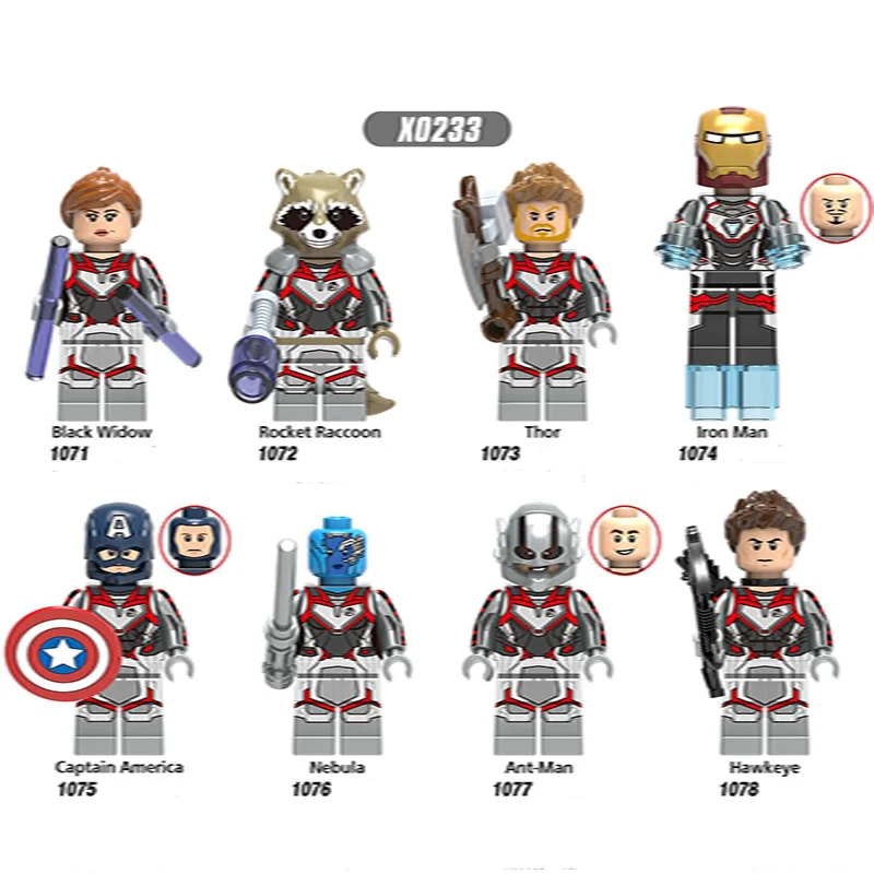 Single Sale LegoINGlys Super Heroes Avengers 4 Endgame War AttackBlack Widow Rocket Raccoon Minifigure Bricks Toys Children Gift
Single Sale LegoINGlys Super Heroes Avengers 4 Endgame War AttackBlack Widow Rocket Raccoon Minifigure Bricks Toys Children Gift