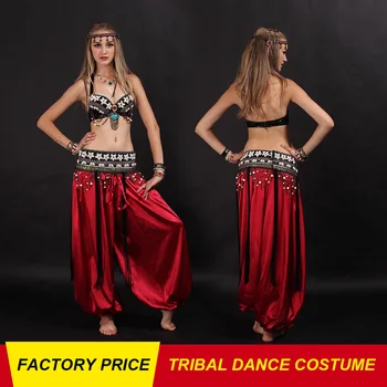 High Quality Women Belly Dance Costume Cheap Tribal 3 Pieces Belly Dancing Bra Belt Pants Set
High Quality Women Belly Dance Costume Cheap Tribal 3 Pieces Belly Dancing Bra Belt Pants Set