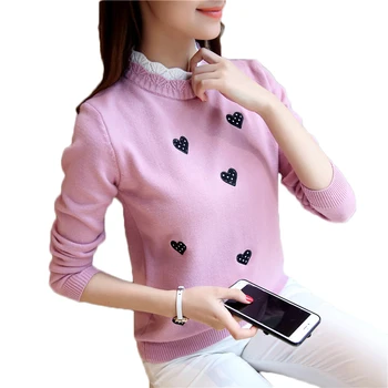 Women Autumn Fashion Berif Embroidery Long Sleeve Knitted Pullovers Sweater Ladies Crochet Ruffles Sweaters outfit Tops
Women Autumn Fashion Berif Embroidery Long Sleeve Knitted Pullovers Sweater Ladies Crochet Ruffles Sweaters outfit Tops