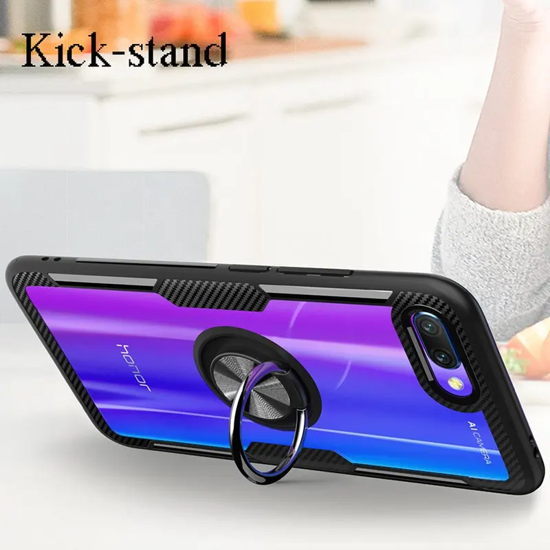 Чехол с кольцом держателем на палец для Huawei Mate 20 PRO X мягкий силиконовый чехол P20 Pro