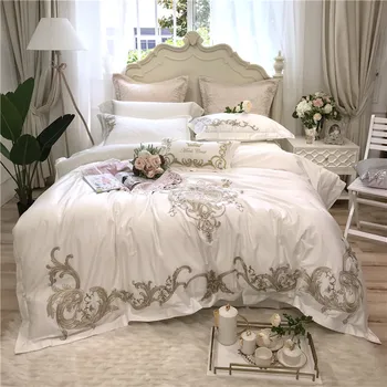white/Pink Luxury Embroidery 80S Egyptian Cotton Bedding Set King Queen Size Duvet Cover Bed Linen Bed Sheet Pillowcases 4/7pcs
white/Pink Luxury Embroidery 80S Egyptian Cotton Bedding Set King Queen Size Duvet Cover Bed Linen Bed Sheet Pillowcases 4/7pcs