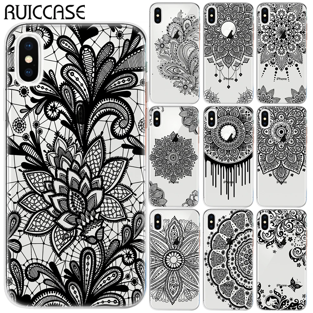 Black Sexy Floral TPU Case For Coque iPhone XR XS Max 5 5S SE X XS 6 6S 7 8 Plus Mandala Lace Flower Cover For iPhone 11 Pro Max
Black Sexy Floral TPU Case For Coque iPhone XR XS Max 5 5S SE X XS 6 6S 7 8 Plus Mandala Lace Flower Cover For iPhone 11 Pro Max