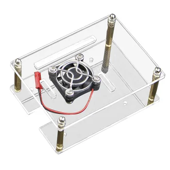 Single layer Clear Acrylic Case Box Enclosure with Cooler Cooling Fan for Raspberry Pi 3 2 Pi3 Pi2 Model Modelo B
Single layer Clear Acrylic Case Box Enclosure with Cooler Cooling Fan for Raspberry Pi 3 2 Pi3 Pi2 Model Modelo B