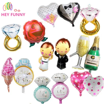 50pcs Wedding Balloons for bride and bridegroom Balloon Heart ring Balloons Marriage Decoration Love Balloon for Wedding
50pcs Wedding Balloons for bride and bridegroom Balloon Heart ring Balloons Marriage Decoration Love Balloon for Wedding