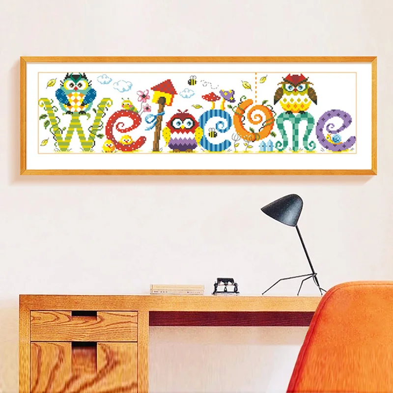 DIY Cute Owl Letter"Welcome" Diamond Embroidery Painting Cartoon Birds Mosaic Full Round Diampnd Painting Cross Stitch Daimond
DIY Cute Owl Letter"Welcome" Diamond Embroidery Painting Cartoon Birds Mosaic Full Round Diampnd Painting Cross Stitch Daimond