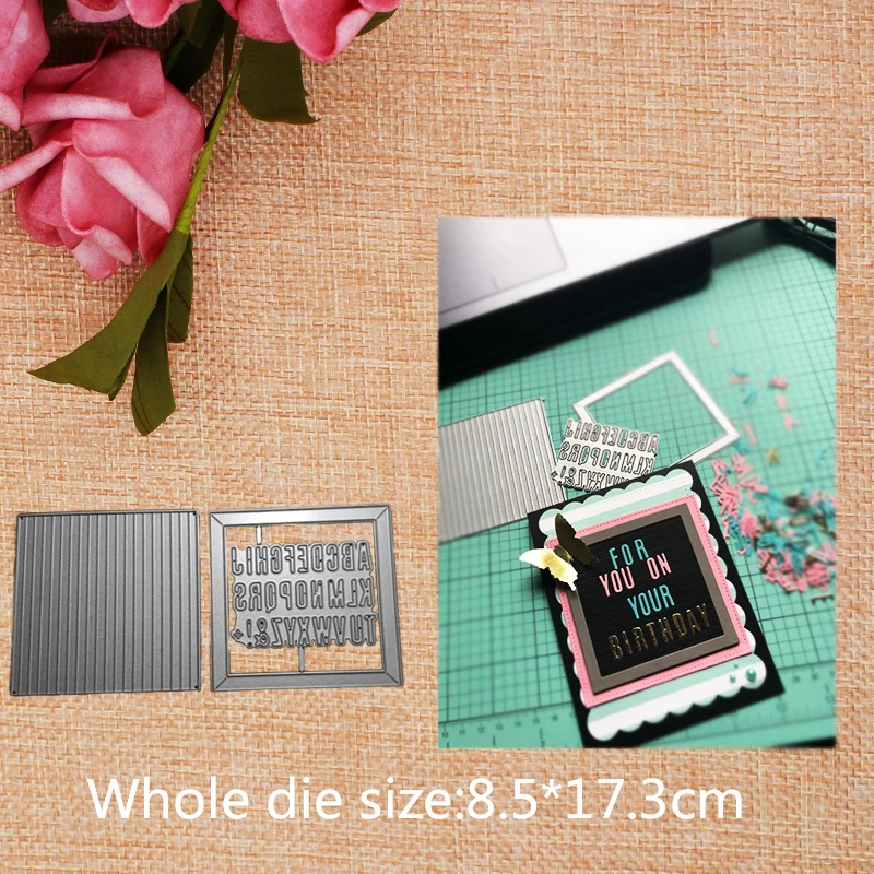 Letterboard Carbon Steel Metal Cutting dies DIY Die Cut Stencil Decorative Scrapbooking Craft Card stencils template 8.5*17.3CM
Letterboard Carbon Steel Metal Cutting dies DIY Die Cut Stencil Decorative Scrapbooking Craft Card stencils template 8.5*17.3CM