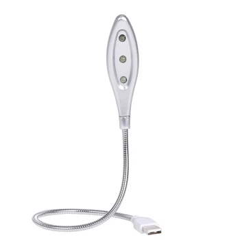 Portable Creative USB Gadgets High-brightness LED Lamp Flexible Gooseneck USB Reading Lamp with 3 LED Lights
Portable Creative USB Gadgets High-brightness LED Lamp Flexible Gooseneck USB Reading Lamp with 3 LED Lights