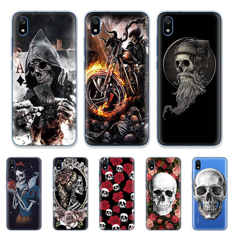 Fashion Retro Style Skull Capa For Xiaomi Redmi 7A Cover 5.45 Soft Silicone TPU Back Shell Case For Xiaomi Redmi 7A Redmi7A Case
Fashion Retro Style Skull Capa For Xiaomi Redmi 7A Cover 5.45 Soft Silicone TPU Back Shell Case For Xiaomi Redmi 7A Redmi7A Case