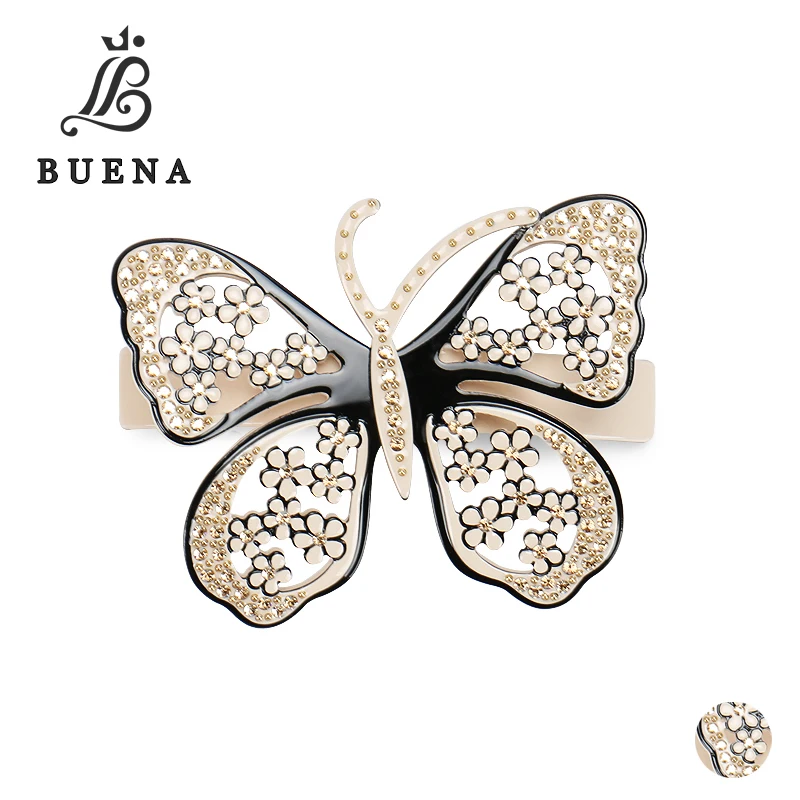 Alexandre clip adorned with a butterfly strewed of small flowers Austria crystals Hollow Petal Design Hair Accessories NG008
Alexandre clip adorned with a butterfly strewed of small flowers Austria crystals Hollow Petal Design Hair Accessories NG008