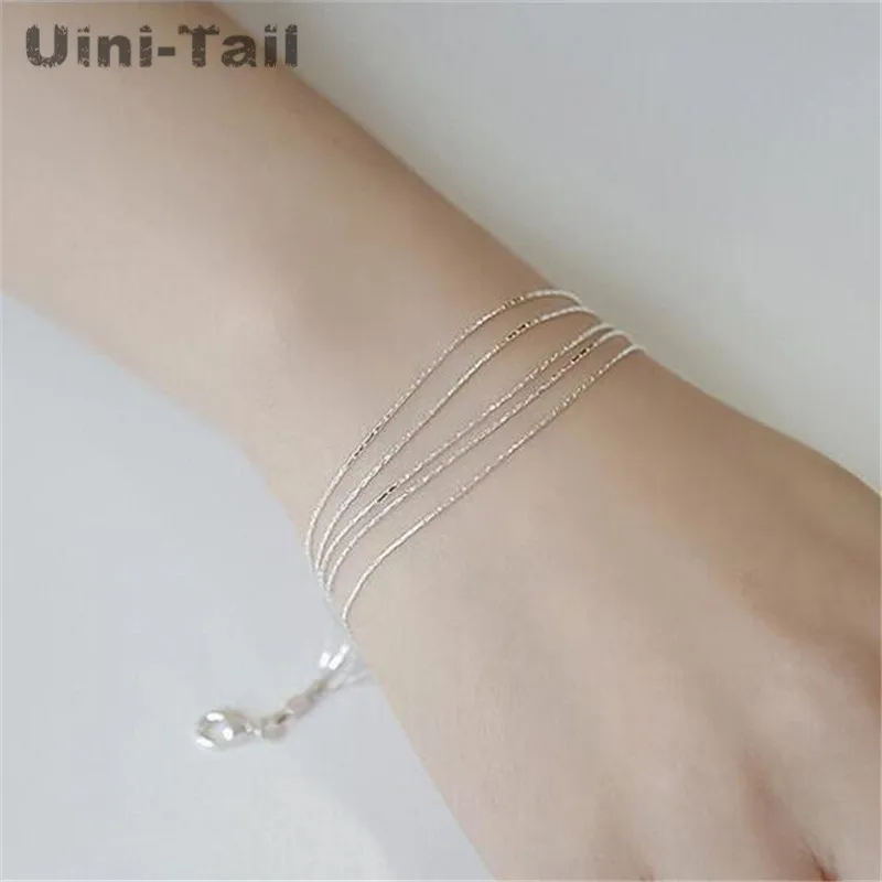 Hot Sale Popular Wholesale 925 Sterling Silver Jewelry Personality Exquisite Ultra-fine Multi-layer Snake Chain Bracelet
Hot Sale Popular Wholesale 925 Sterling Silver Jewelry Personality Exquisite Ultra-fine Multi-layer Snake Chain Bracelet