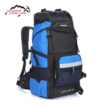 

LOCAL LION 45L Climbing Backpack Rucksacks Outdoor Sports Bag Travel Sport Mountaineering Bag Zipper Hiking Backpack Backpacker