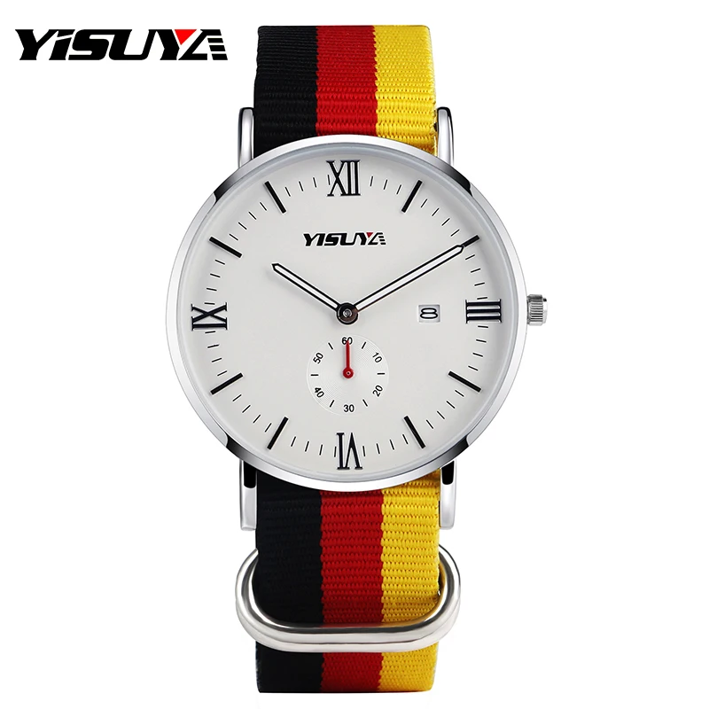 YISUYA Nylon Strap Wrist Watch Date Display Round Dial Simple Men Women Sport Casual Business Fashion Relogio Masculino
YISUYA Nylon Strap Wrist Watch Date Display Round Dial Simple Men Women Sport Casual Business Fashion Relogio Masculino
