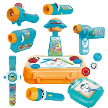 Novelty Luminous Toys Projector Baby Cute Early Enlightenment Sleep Story Flashlight Projector Slide Equipment Education Toy
Novelty Luminous Toys Projector Baby Cute Early Enlightenment Sleep Story Flashlight Projector Slide Equipment Education Toy