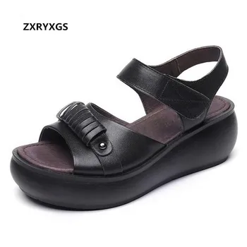 2019 Famous Summer Retro Style Open Toe Genuine Leather Shoes Platform Wedges Sandals Fashion Casual Sandals Women Sandal Shoes
2019 Famous Summer Retro Style Open Toe Genuine Leather Shoes Platform Wedges Sandals Fashion Casual Sandals Women Sandal Shoes