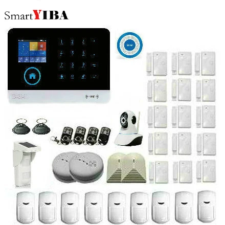 SmartYIBA 2G Wireless Home and Business Security Alarm System 433MHz GSM&WIFI Smart Security Alarm System Kits Burglar Alarm
SmartYIBA 2G Wireless Home and Business Security Alarm System 433MHz GSM&WIFI Smart Security Alarm System Kits Burglar Alarm