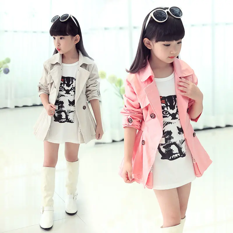 Trendy Girl Autumn Turn Down Collar Double Breasted Jacket Coat Teens Girls Outerwear Clothing Kids Spring Fall Jacket & Coat
Trendy Girl Autumn Turn Down Collar Double Breasted Jacket Coat Teens Girls Outerwear Clothing Kids Spring Fall Jacket & Coat