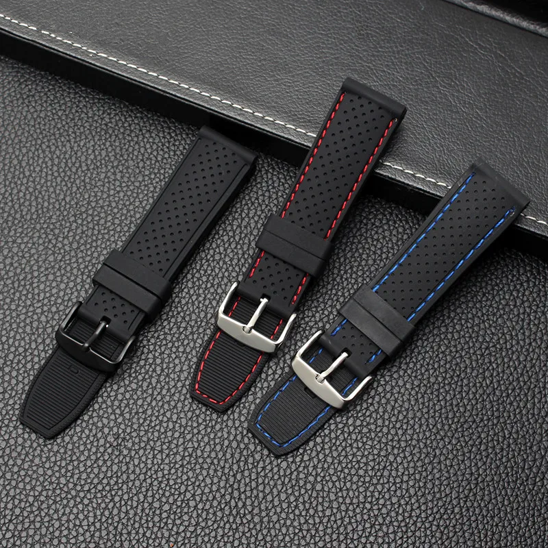 22mm Premium Quality Waterproof Soft Silicone Watchband Perforations Breathability Sports Diving Watch Strap for Female Male
22mm Premium Quality Waterproof Soft Silicone Watchband Perforations Breathability Sports Diving Watch Strap for Female Male