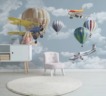 Bacaz Blue Cloud Airplane Fire Balloon 3d Cartoon Wallpaper Mural for Baby Room 3d Cartoon Mural Wall paper Wall Stickers Decor
Bacaz Blue Cloud Airplane Fire Balloon 3d Cartoon Wallpaper Mural for Baby Room 3d Cartoon Mural Wall paper Wall Stickers Decor