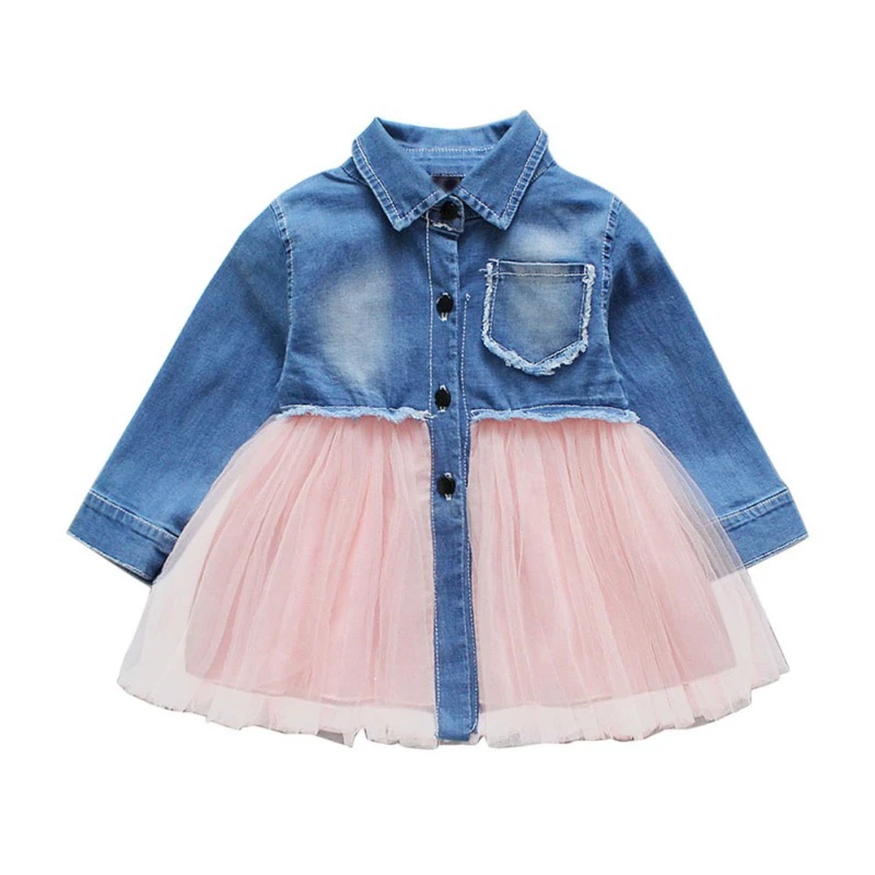 Baby Girls Dress Kids Patchwork Design Dresses Long Sleeve Denim Mesh Sundress Outfits 0-4T Cute Newborn Baby Girls Clothes
Baby Girls Dress Kids Patchwork Design Dresses Long Sleeve Denim Mesh Sundress Outfits 0-4T Cute Newborn Baby Girls Clothes
