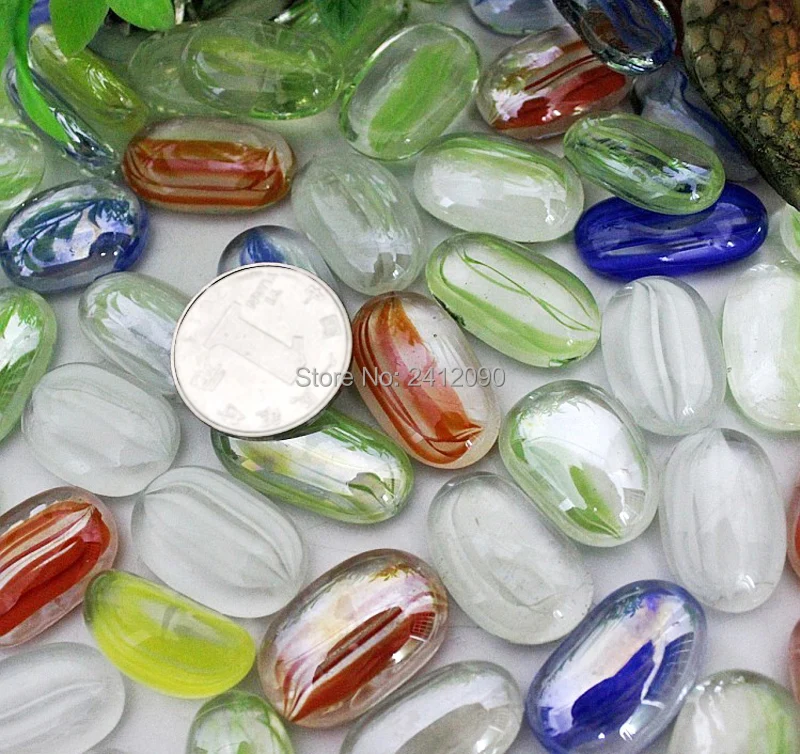 80 pcs Colored Glass Marbles Glow Flat Beads Rock Pebble Stones for Vase Aquarium Pool Bar Outdoor Patio Yard Garden Decoration
80 pcs Colored Glass Marbles Glow Flat Beads Rock Pebble Stones for Vase Aquarium Pool Bar Outdoor Patio Yard Garden Decoration