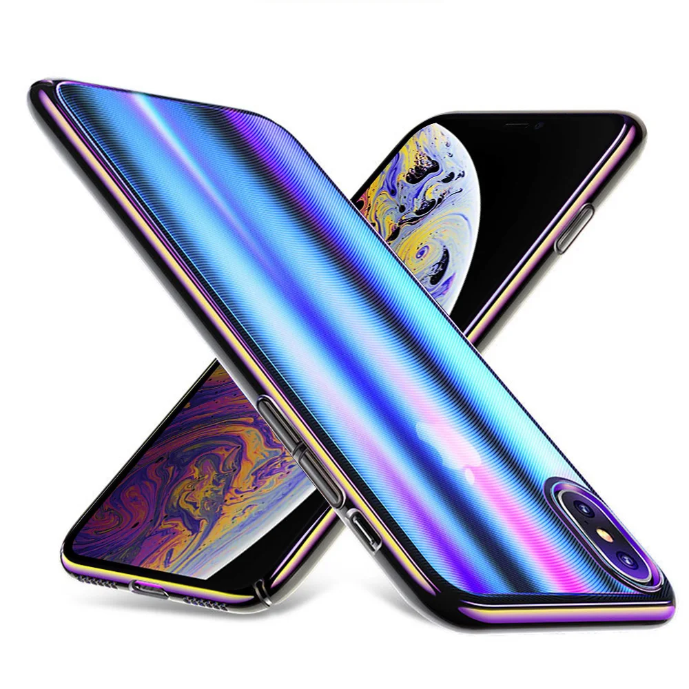 Luxury Aurora Gradient Case for iPhone XR XS Max Phone Cases Transparent CD Texture PC Hard Case for iPhone X XS Max Cover Coque
Luxury Aurora Gradient Case for iPhone XR XS Max Phone Cases Transparent CD Texture PC Hard Case for iPhone X XS Max Cover Coque