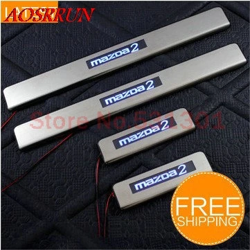 LED Stainless Steel Door Sill Scuff Plate For Mazda 2 2005-2012 emblems car accessories car-styling 3D sticker Car Interior
LED Stainless Steel Door Sill Scuff Plate For Mazda 2 2005-2012 emblems car accessories car-styling 3D sticker Car Interior
