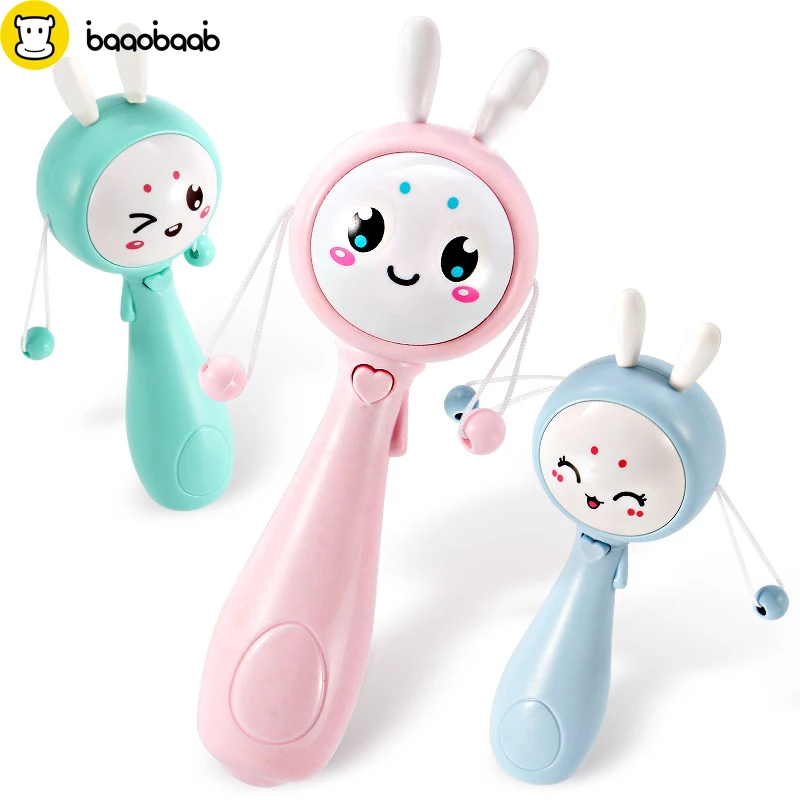 BAAOBAAB Baby Rattles Music Sound And Light Dynamic Rhythm Plastic Lighting Early Childhood Sand Hammer Shaking Toys For Newborn
BAAOBAAB Baby Rattles Music Sound And Light Dynamic Rhythm Plastic Lighting Early Childhood Sand Hammer Shaking Toys For Newborn