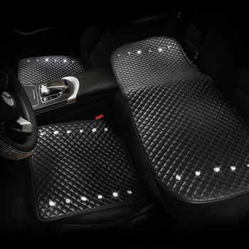 Rhinestone Crystal Diamond Universal Leather Car Seat Covers Interior Decoration PVC Front Back Rear Seats Covers Sets
Rhinestone Crystal Diamond Universal Leather Car Seat Covers Interior Decoration PVC Front Back Rear Seats Covers Sets