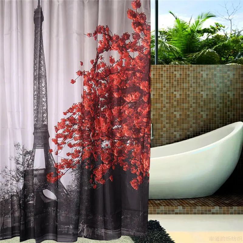 New Arrival 180x180cm Paris Eiffel Tower Printing Waterproof Terylene Bathroom Shower Curtain Block with 12 Hooks Home Decor
New Arrival 180x180cm Paris Eiffel Tower Printing Waterproof Terylene Bathroom Shower Curtain Block with 12 Hooks Home Decor
