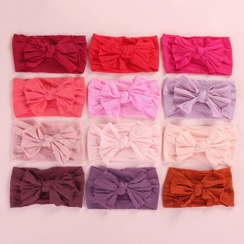 12pcs/lot Newborn Baby Girls Wide Nylon Headbands Super Soft Elastic Cotton Nylon Headbands For Girls Kids Knot Bow Turban Head
12pcs/lot Newborn Baby Girls Wide Nylon Headbands Super Soft Elastic Cotton Nylon Headbands For Girls Kids Knot Bow Turban Head