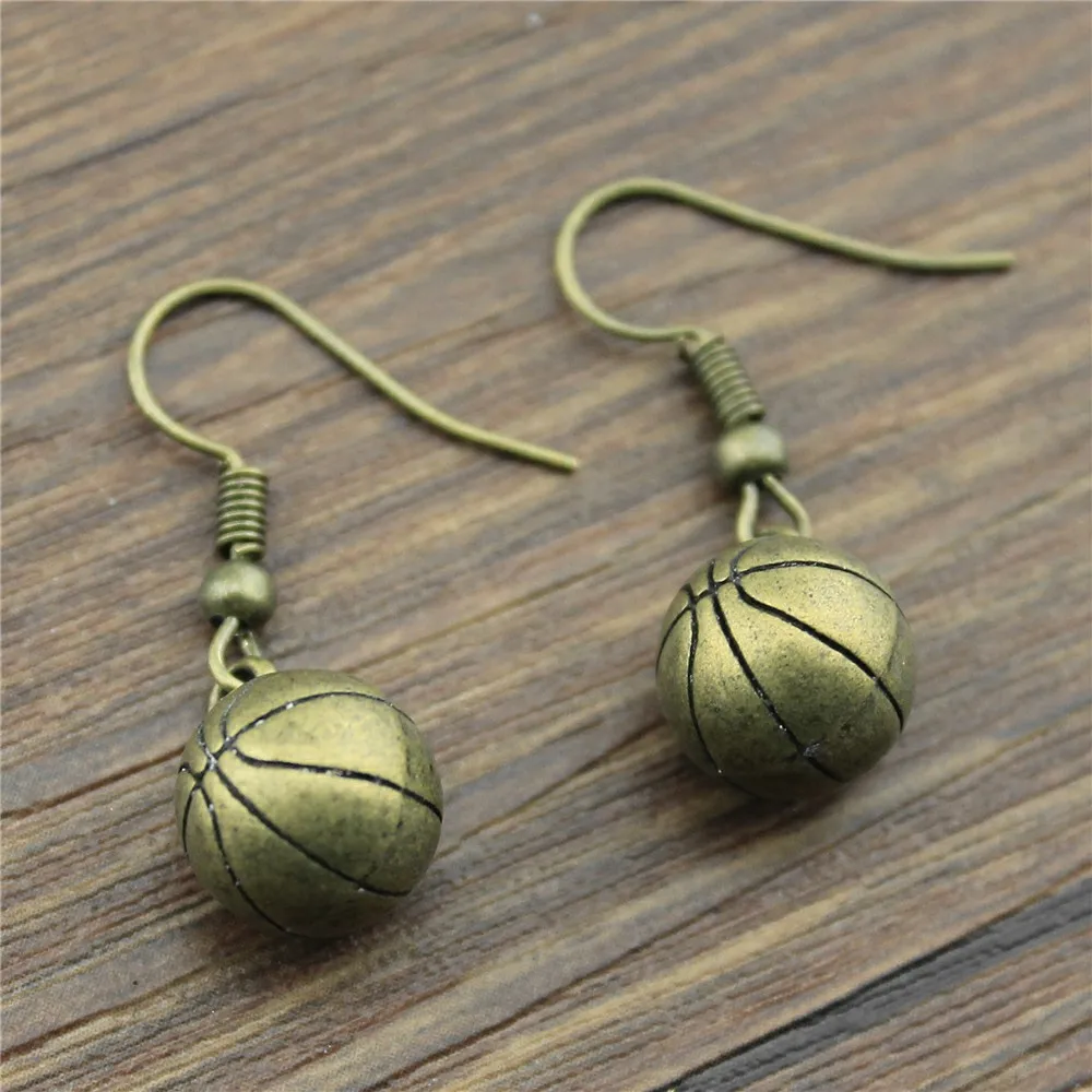 Vintage Women Fashion Drop Earrings Simple 11mm 3D Basketball Charming Dangle Earrings
Vintage Women Fashion Drop Earrings Simple 11mm 3D Basketball Charming Dangle Earrings