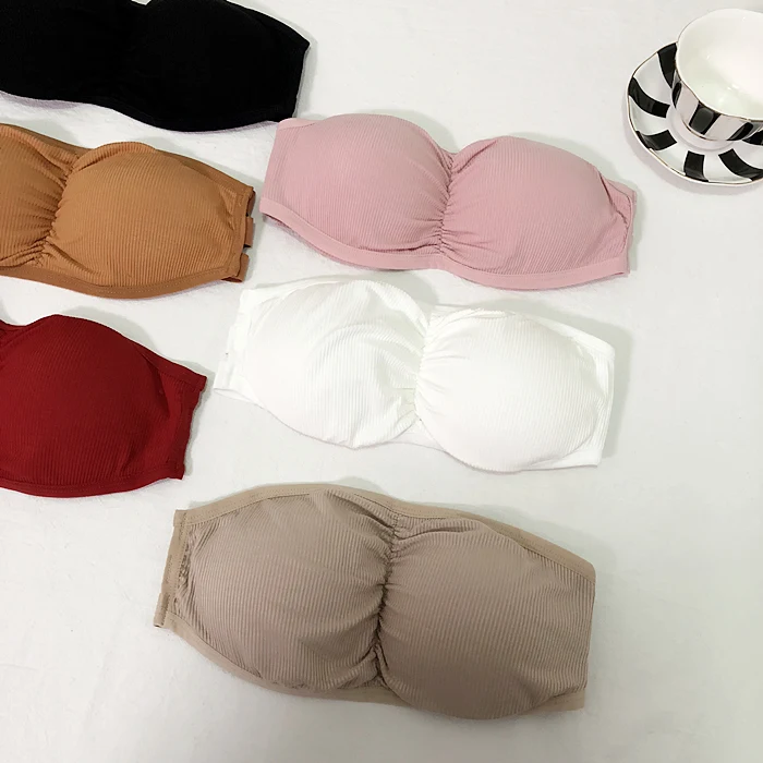 5 Colors Girls Strapless Bra Women's Stretchy Padded Solid Wrap Tube Top Bandeau Short Tanks Tops With Pads For Female G473
5 Colors Girls Strapless Bra Women's Stretchy Padded Solid Wrap Tube Top Bandeau Short Tanks Tops With Pads For Female G473