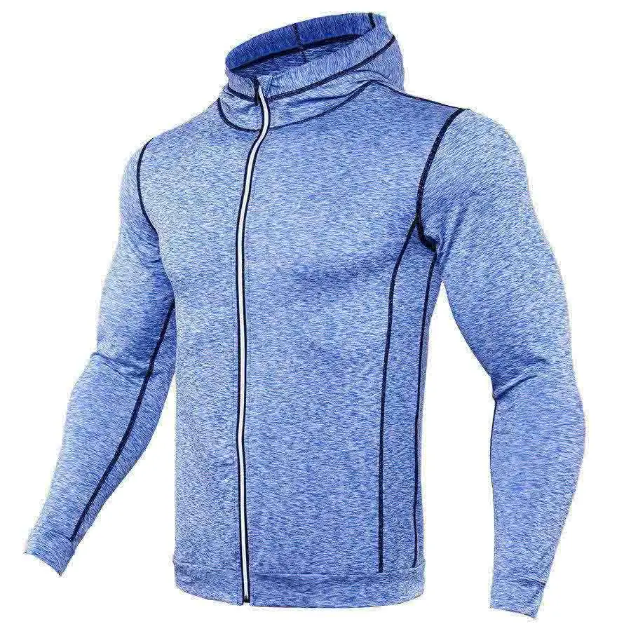 2019 Running Jackets Fitness Sports Coat Hooded Tight Hoodie Gym Soccer
